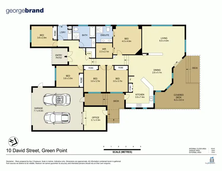 Floorplan of Homely house listing, 10 David St, Green Point NSW 2251