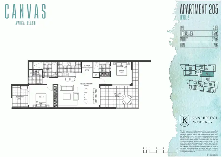 Floorplan of Homely unit listing, 205/14-18 Cape Three Points Rd, Avoca Beach NSW 2251