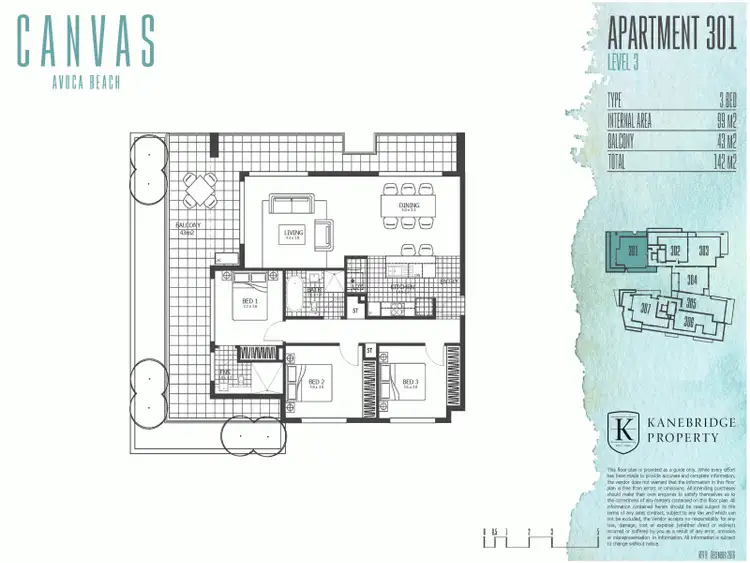 Floorplan of Homely unit listing, 301/14-18 Cape Three Points Rd, Avoca Beach NSW 2251
