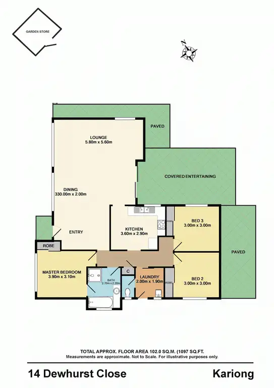 Floorplan of Homely house listing, 14 Dewhurst Close, Kariong NSW 2250