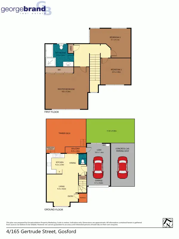 Floorplan of Homely unit listing, 4/165 Gertrude Street, Gosford NSW 2250