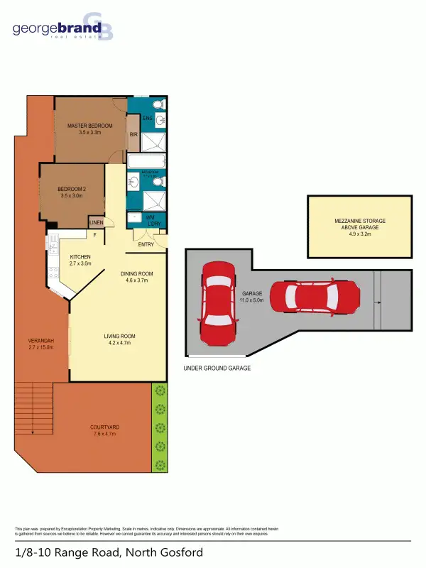 Floorplan of Homely unit listing, 1/8-10 Range Road, North Gosford NSW 2250