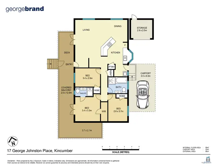 Floorplan of Homely house listing, 17 George Johnston Pl, Kincumber NSW 2251