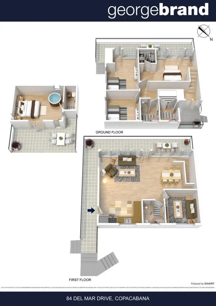 Floorplan of Homely house listing, 84 Del Mar Drive, Copacabana NSW 2251