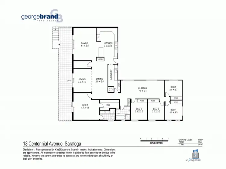 Floorplan of Homely house listing, 13 Centennial Avenue, Saratoga NSW 2251