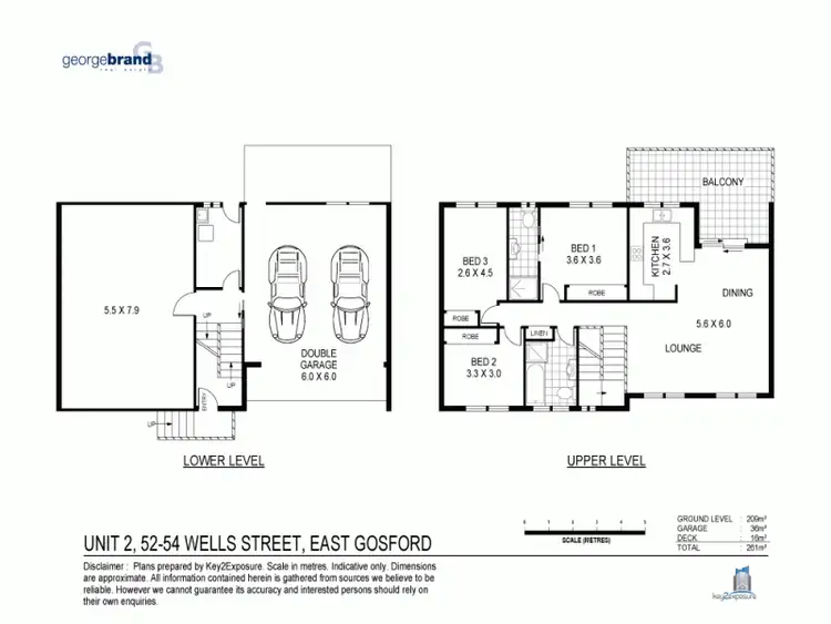 Floorplan of Homely unit listing, 2/52-54 Wells St, East Gosford NSW 2250