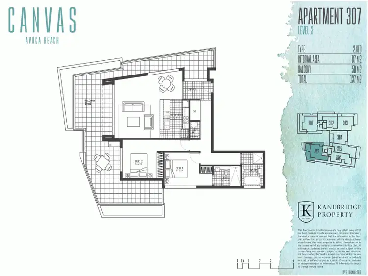 Floorplan of Homely unit listing, 307/14-18 Cape Three Points Rd, Avoca Beach NSW 2251