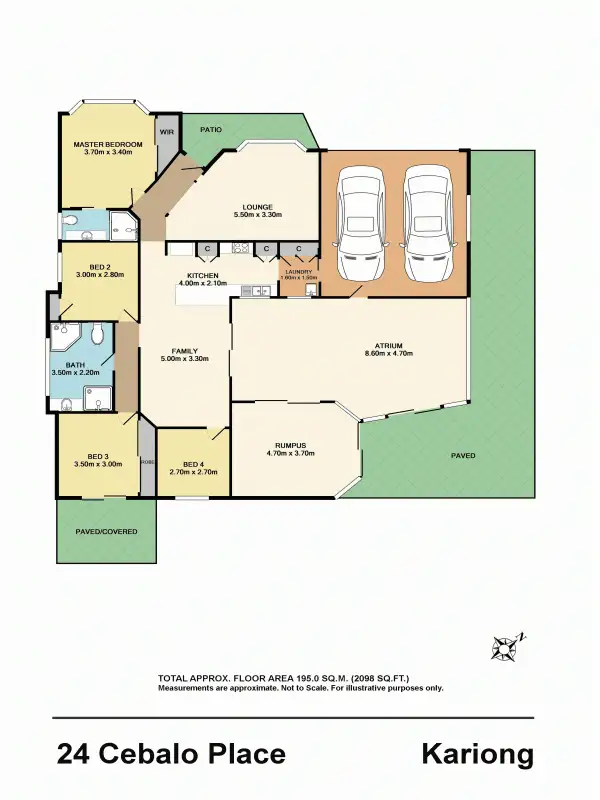 Floorplan of Homely house listing, 24 Cebalo Place, Kariong NSW 2250