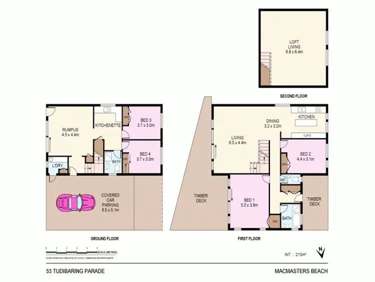 Floorplan of Homely house listing, 53 Tudibaring Pde, Macmasters Beach NSW 2251