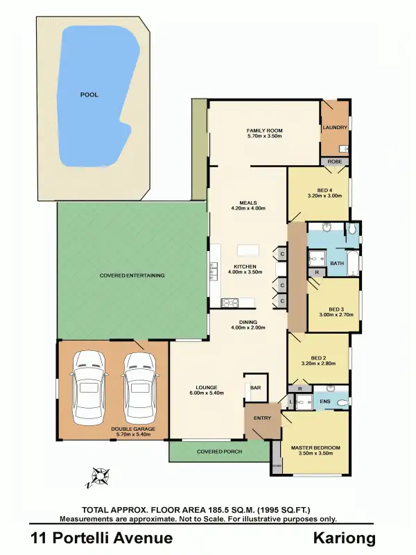 Floorplan of Homely house listing, 11Portelli Avenue, Kariong NSW 2250