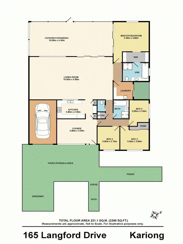 Floorplan of Homely house listing, 165 Langford Drive, Kariong NSW 2250