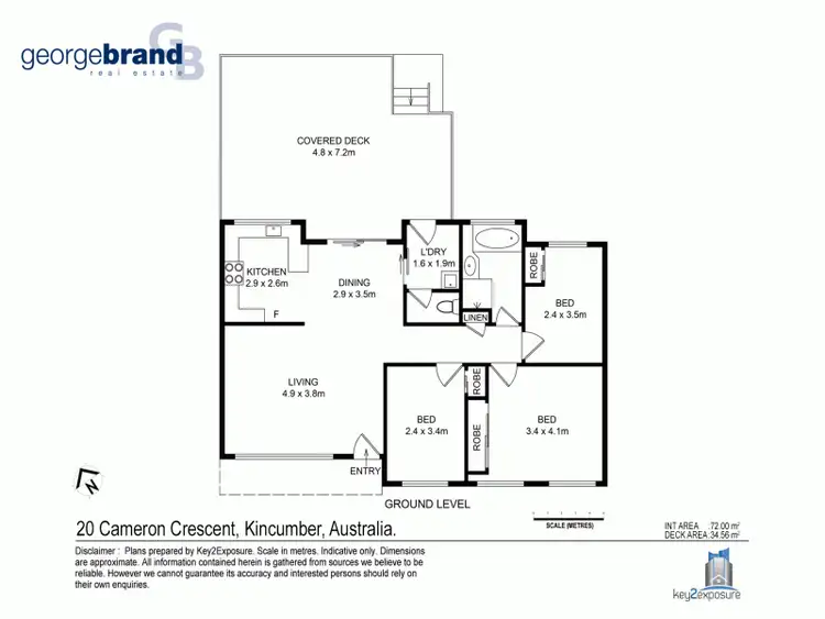 Floorplan of Homely house listing, 20 Cameron Cr, Kincumber NSW 2251