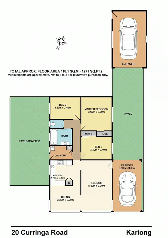 Floorplan of Homely house listing, 20 Curringa Road, Kariong NSW 2250