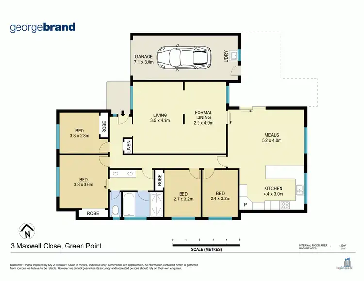 Floorplan of Homely house listing, 3 Maxwell Cl, Green Point NSW 2251