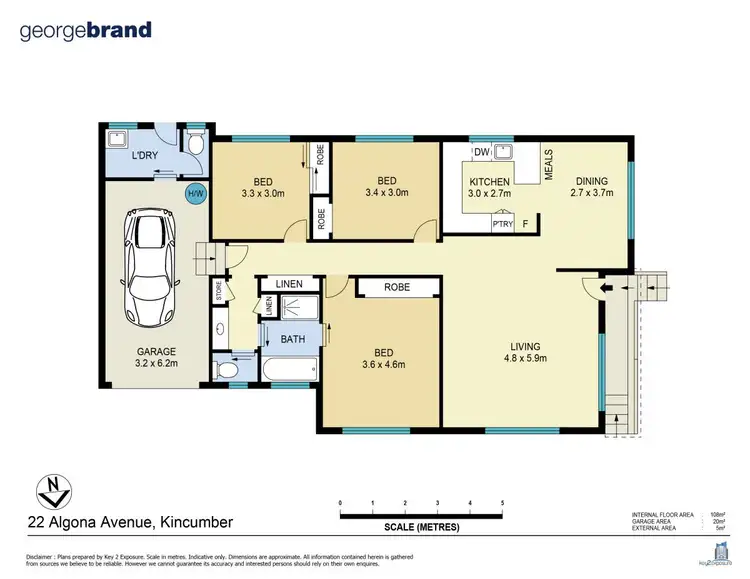 Floorplan of Homely villa listing, 22 Algona Ave, Kincumber NSW 2251