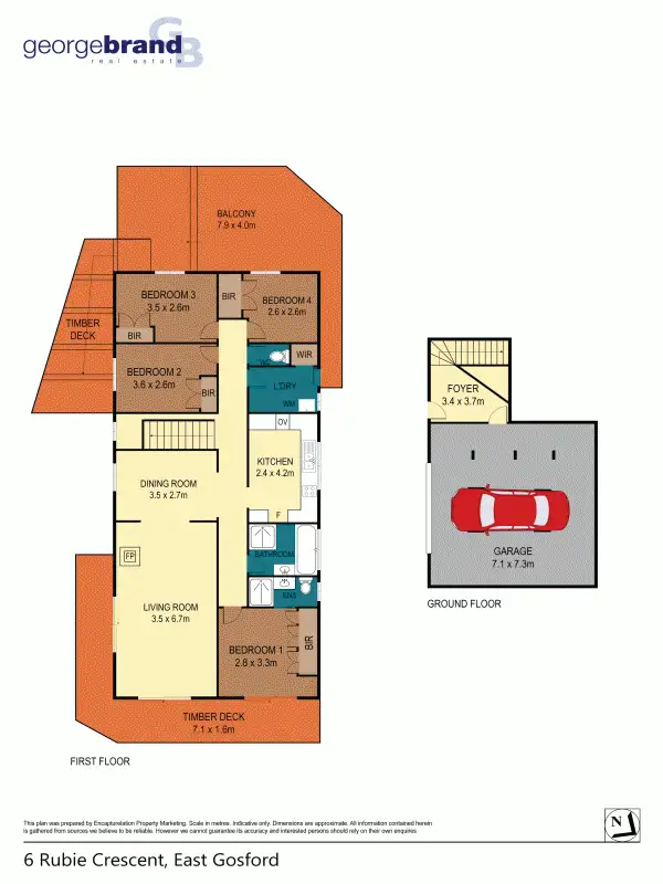 Floorplan of Homely house listing, 6 Rubie Crescent, East Gosford NSW 2250