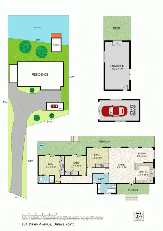 Floorplan of Homely house listing, 18a Daley Avenue, Daleys Point NSW 2257