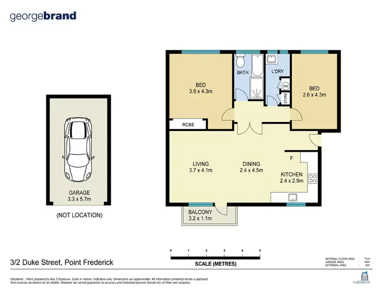 Floorplan of Homely unit listing, 3/2 Duke St, Point Frederick NSW 2250