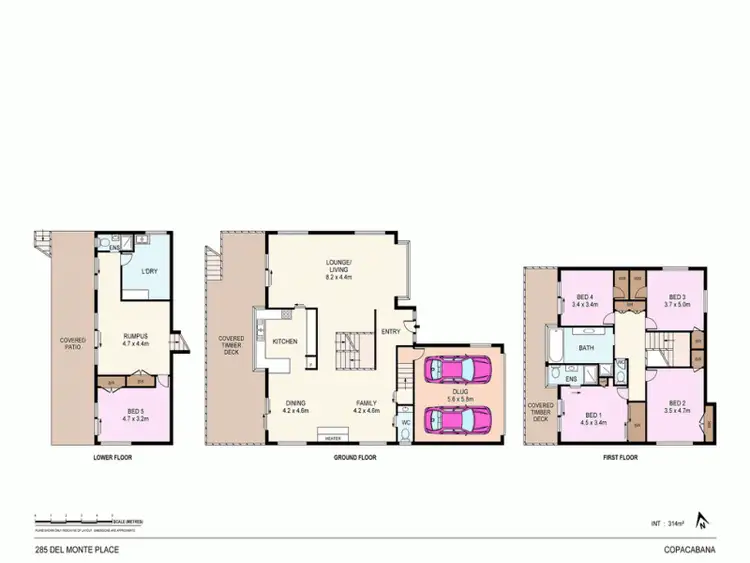 Floorplan of Homely house listing, 285 Del Monte Pl, Copacabana NSW 2251