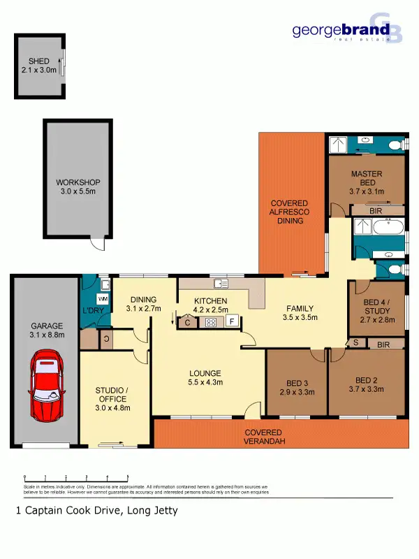 Floorplan of Homely house listing, 1 Captain Cook Cres, Long Jetty NSW 2261
