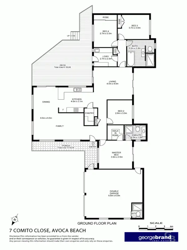 Floorplan of Homely house listing, 7 Comito Close, Avoca Beach NSW 2251