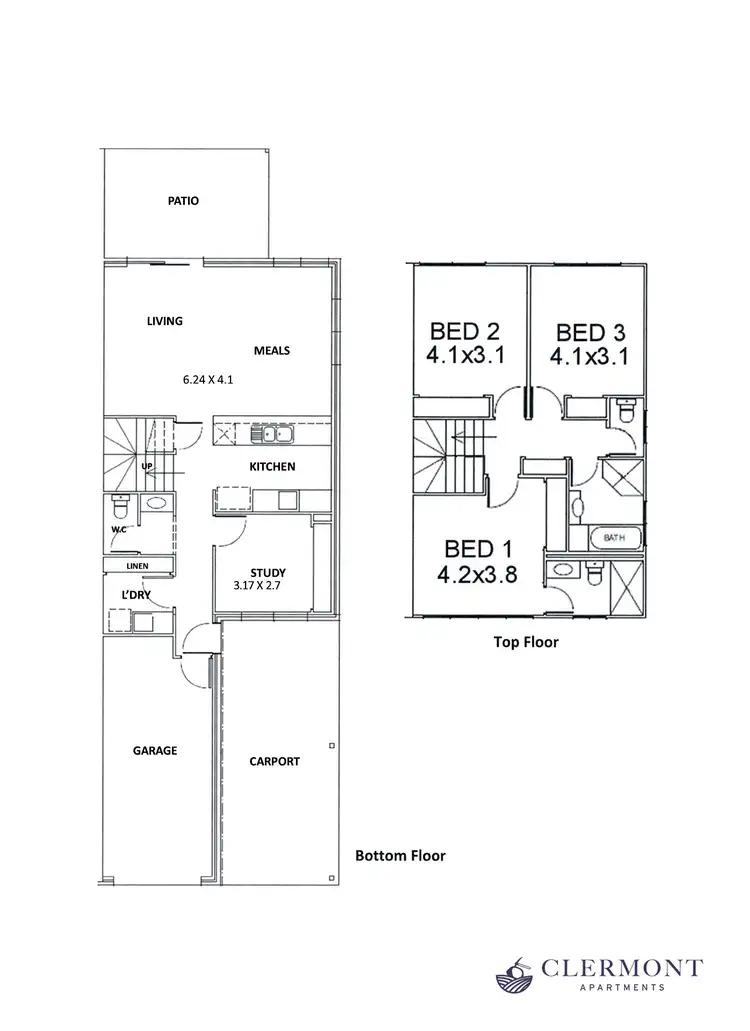 Floorplan of Homely townhouse listing, ID:21122312/47 McDonald Flat Road, Clermont QLD 4721