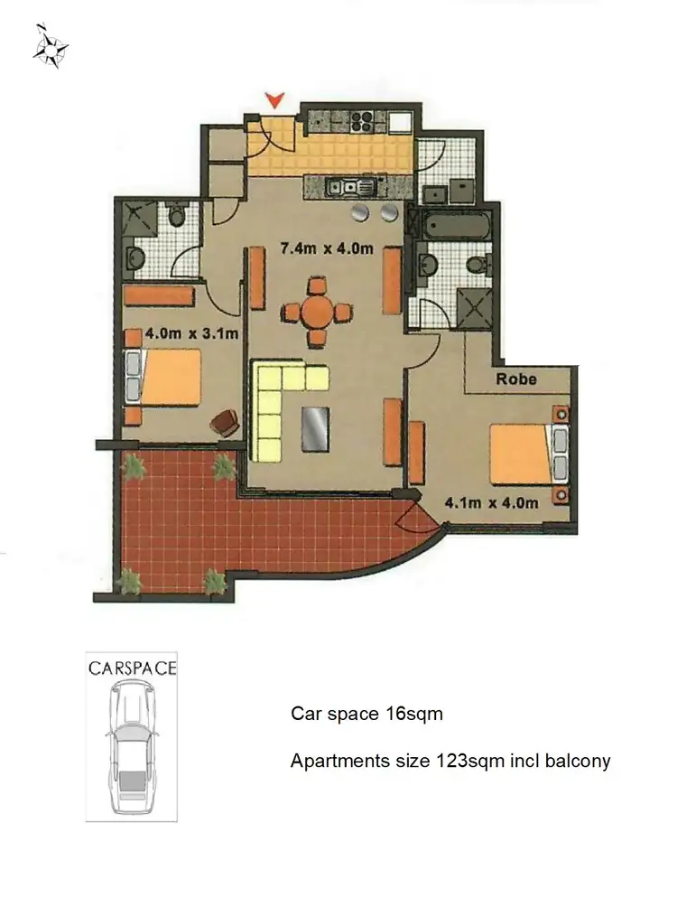Floorplan of Homely apartment listing, 99/10 Webb St, Croydon NSW 2132