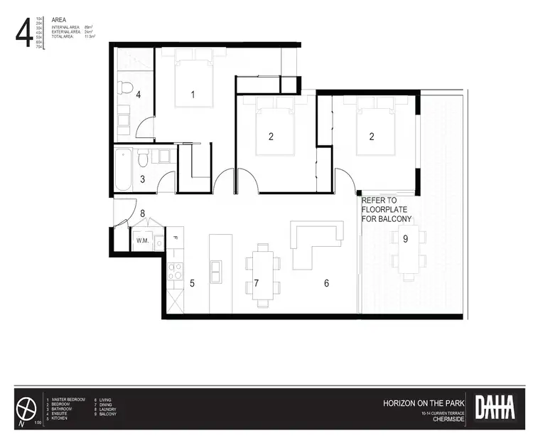 Floorplan of Homely apartment listing, 104/10 Curwen Terrace, Chermside QLD 4032