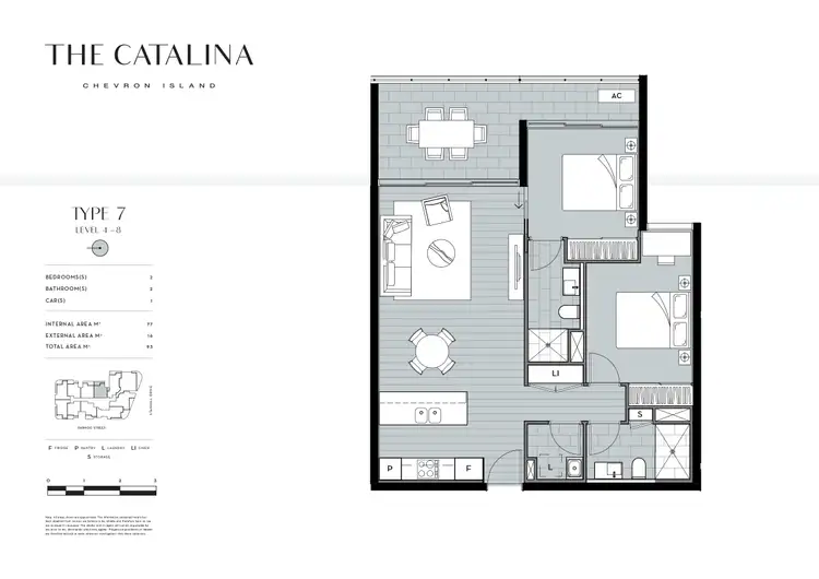 Floorplan of Homely apartment listing, ID:21129140/256 Stanhill Drive, Surfers Paradise QLD 4217