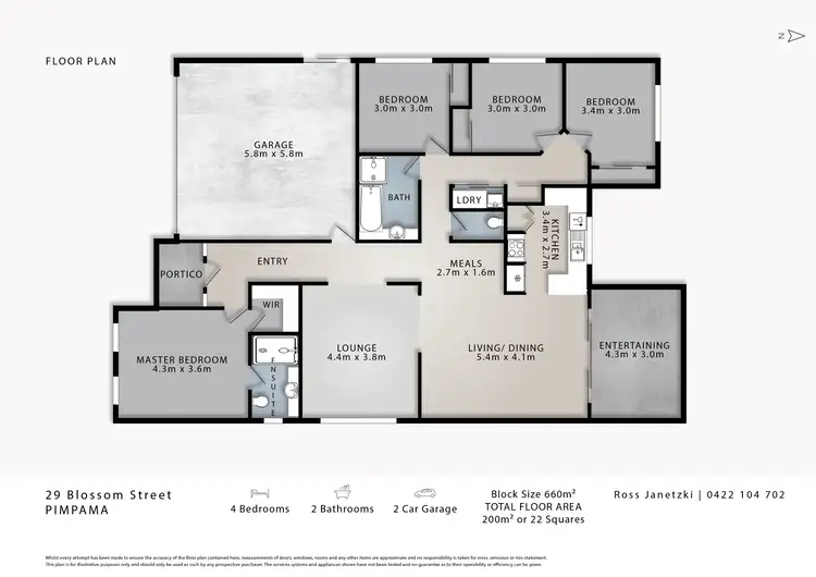 Floorplan of Homely house listing, 29 Blossom Street, Pimpama QLD 4209
