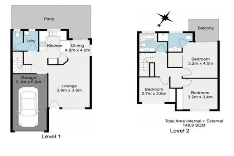 Floorplan of Homely townhouse listing, ID:21131959/25 Hogan Place, Seventeen Mile Rocks QLD 4073