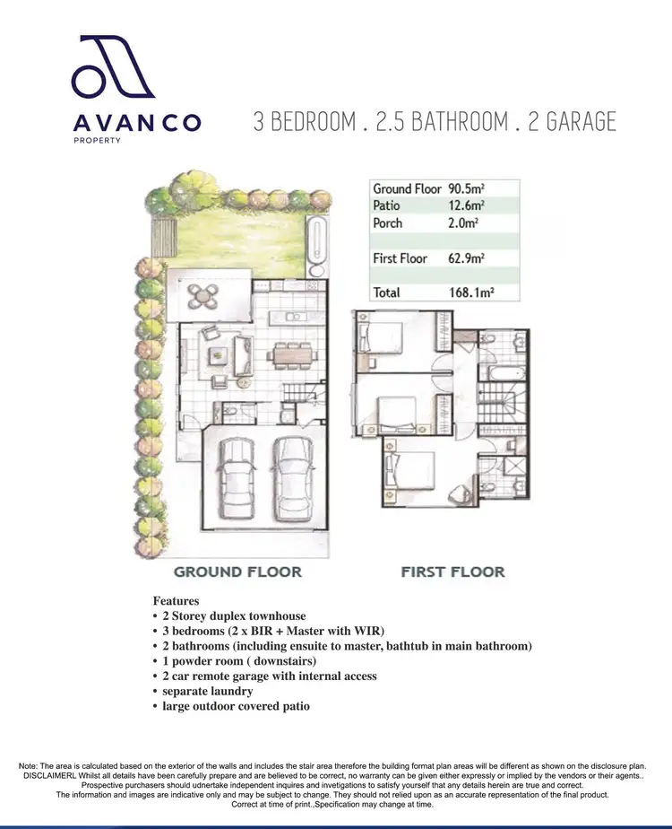 Floorplan of Homely townhouse listing, 37/40 Lakefield Place, Runcorn QLD 4113