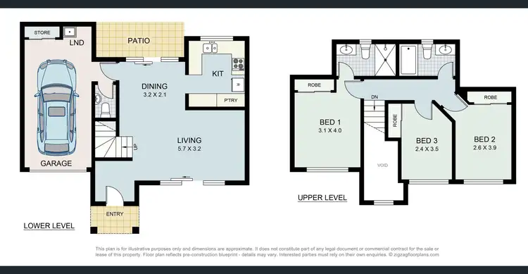 Floorplan of Homely townhouse listing, 10/136 Princess Street, Cleveland QLD 4163