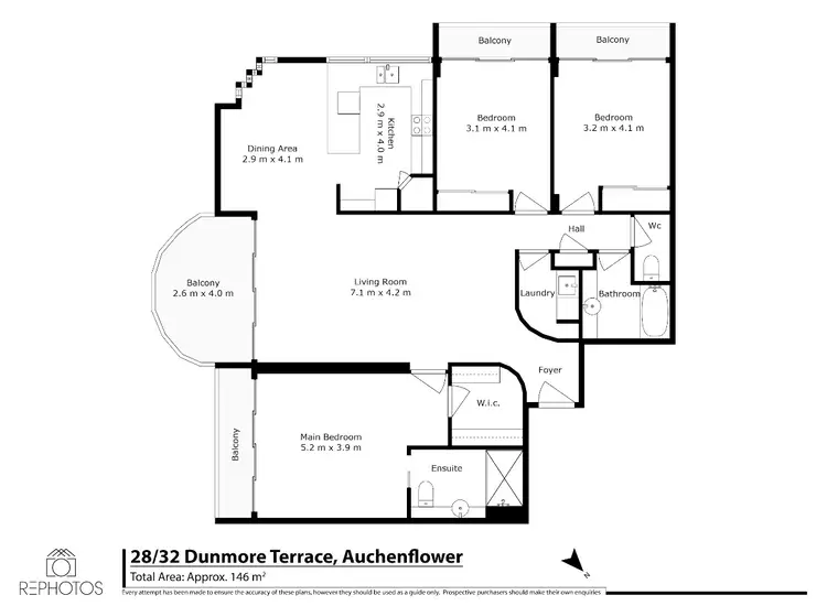 Floorplan of Homely unit listing, 28/32 Dunmore Terrace, Auchenflower QLD 4066