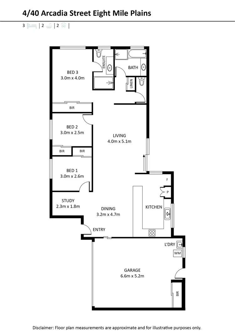 Floorplan of Homely townhouse listing, 4/40 Arcadia Street, Eight Mile Plains QLD 4113