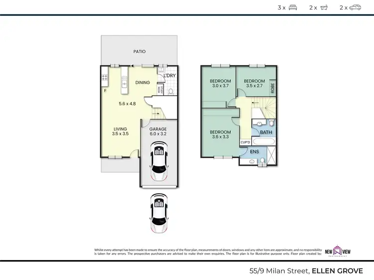 Floorplan of Homely townhouse listing, 55/9 Milan Street, Ellen Grove QLD 4078