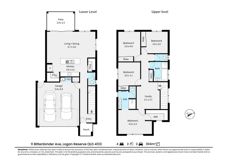 Floorplan of Homely house listing, 11 Bittenbinder Avenue, Logan Reserve QLD 4133