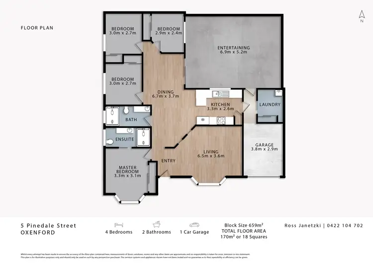 Floorplan of Homely house listing, 5 Pinedale Street, Oxenford QLD 4210