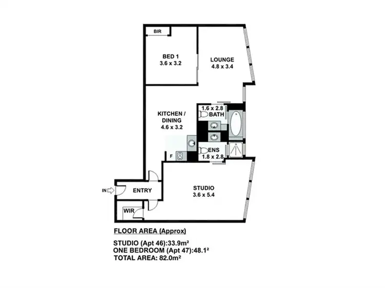 Floorplan of Homely apartment listing, 14/293 North Quay, Brisbane City QLD 4000