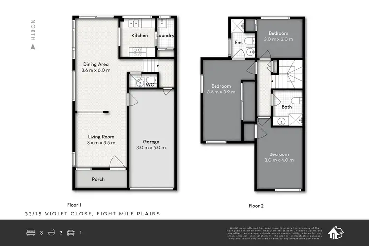 Floorplan of Homely townhouse listing, 33/15 Violet Close, Eight Mile Plains QLD 4113