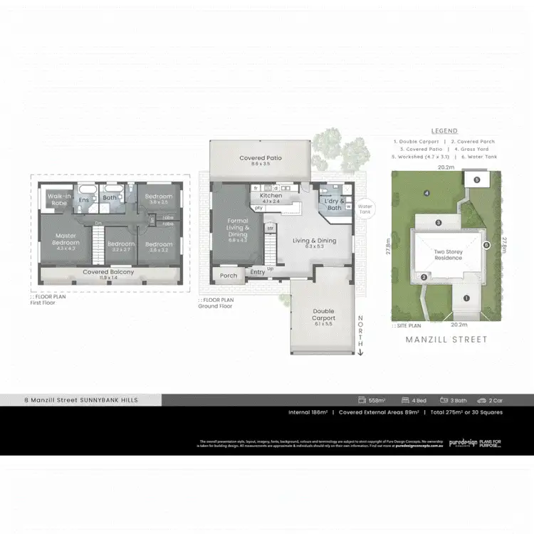 Floorplan of Homely house listing, 8 Manzill Street, Sunnybank Hills QLD 4109