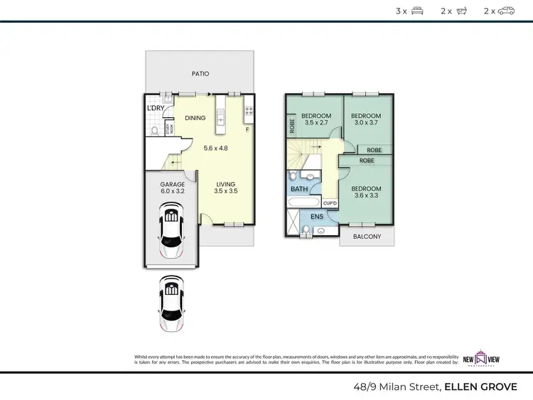Floorplan of Homely townhouse listing, 48/9 Milan Street, Ellen Grove QLD 4078