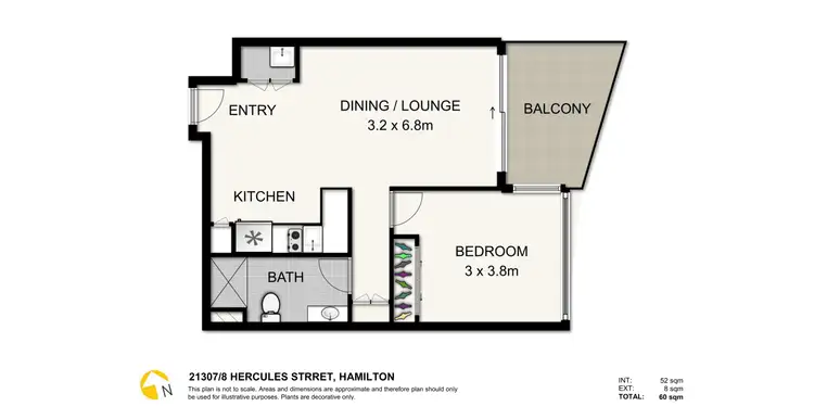 Floorplan of Homely unit listing, ID:21136799/8 Hercules Street, Hamilton QLD 4007