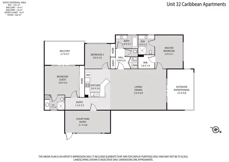 Floorplan of Homely apartment listing, 32/4 Grand Parade, Kawana Island QLD 4575