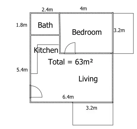 Floorplan of Homely apartment listing, ID:21137275/ 3049 Surfers Paradise Boulevard, Surfers Paradise QLD 4217