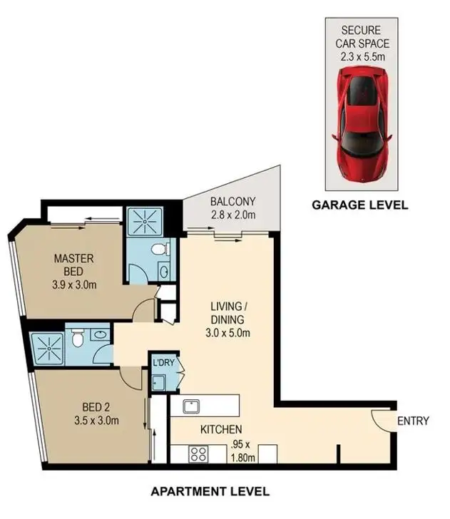 Floorplan of Homely apartment listing, ID:21137803/1033 Ann Street, Newstead QLD 4006