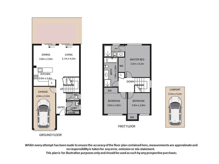 Floorplan of Homely townhouse listing, 26/6 Tibbing Street, Nerang QLD 4211