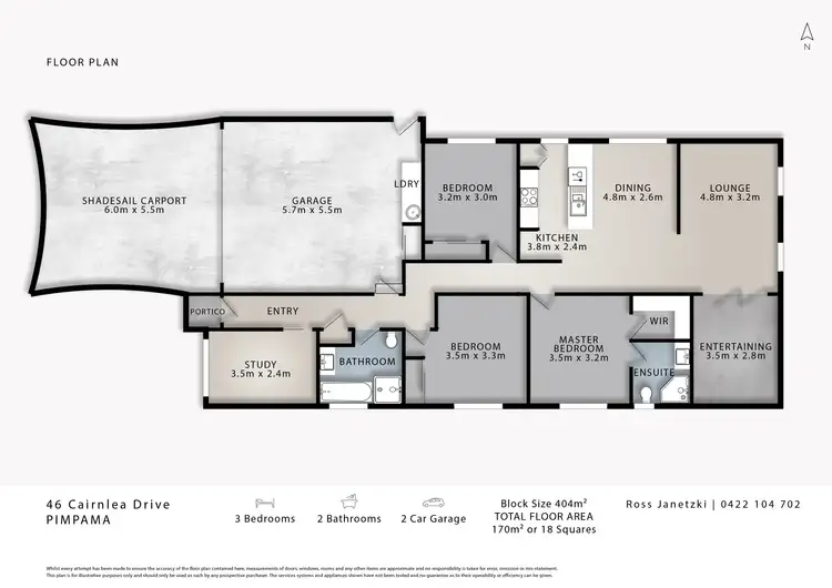 Floorplan of Homely house listing, 46 Cairnlea Drive, Pimpama QLD 4209