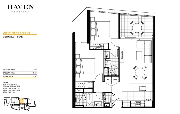 Floorplan of Homely apartment listing, ID:21139028/12 Cunningham Street, Newstead QLD 4006