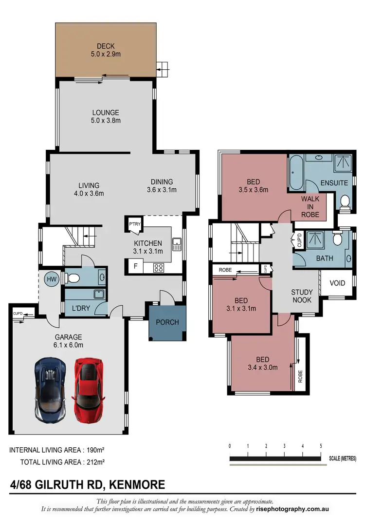 Floorplan of Homely townhouse listing, 4/68 Gilruth Road, Kenmore QLD 4069